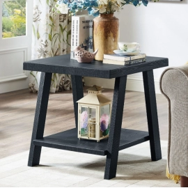 Athens Contemporary Wood Shelf End Table Living Room Furniture
